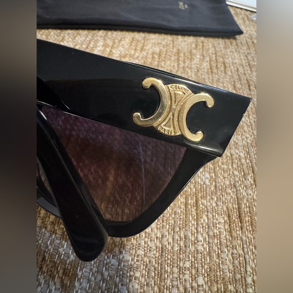 ❤️ Authentic Celine Triomphe Black Acetate Sunglasses shades ❤️ - Picture 5 of 13